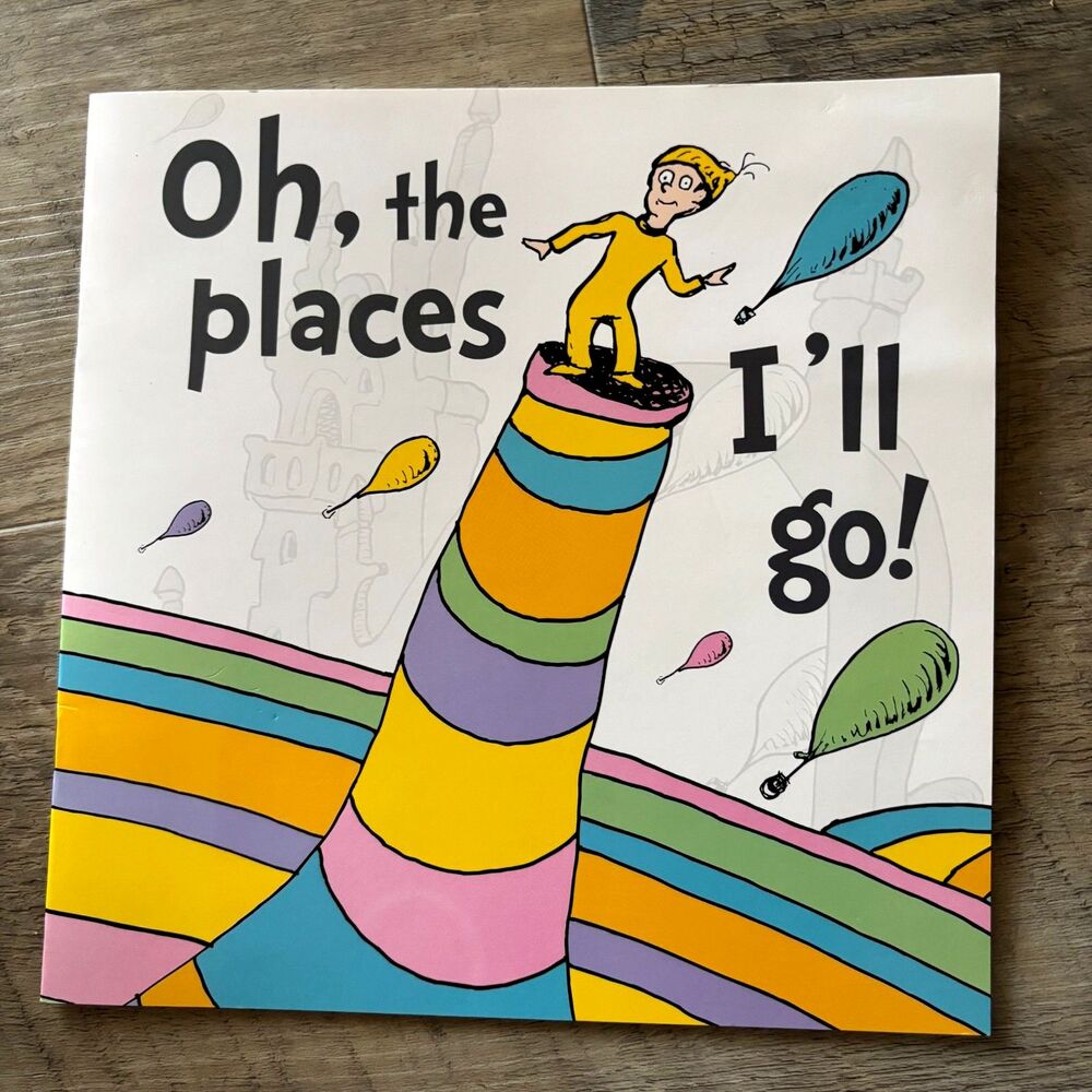 Dr Seuss Oh The Places You'll Go 8x8 Lot Of 2 Autograph Scrapbook Memory Books